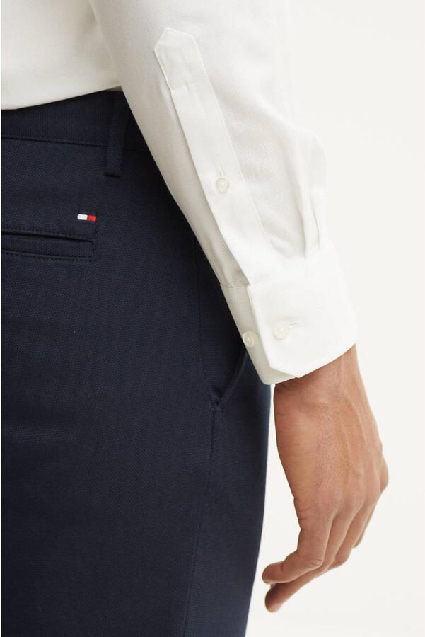Michaelis slim fit oxford strijkvrij overhemd wit - Foto 4