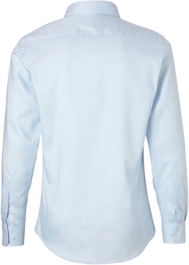 Michaelis slim fit strijkvrij overhemd mouwlengte 7 extra lang