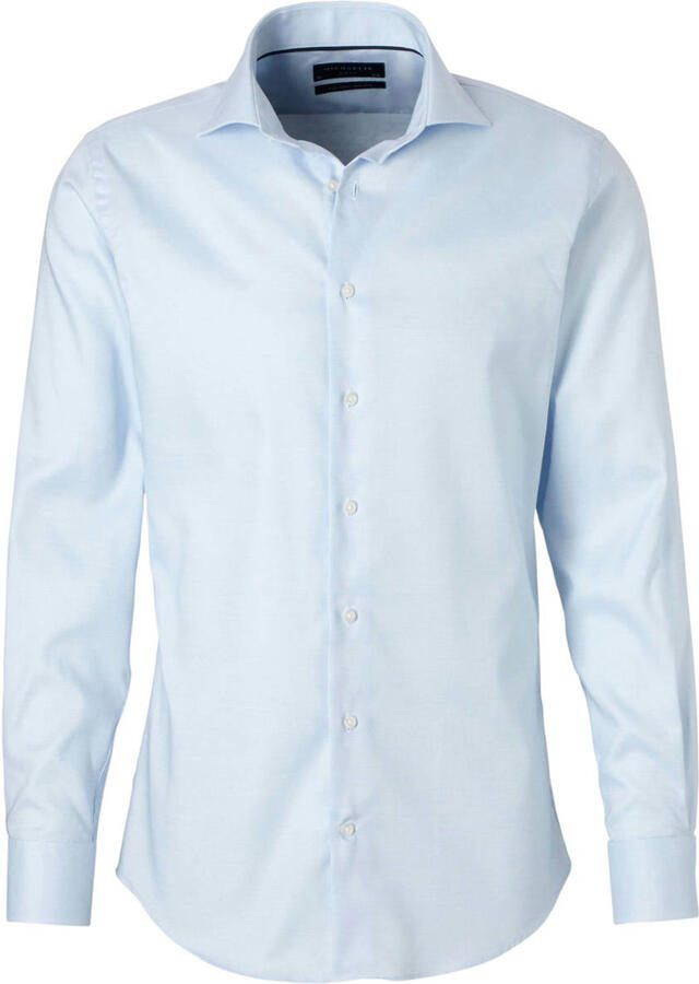 Michaelis slim fit strijkvrij overhemd mouwlengte 7 extra lang - Foto 2