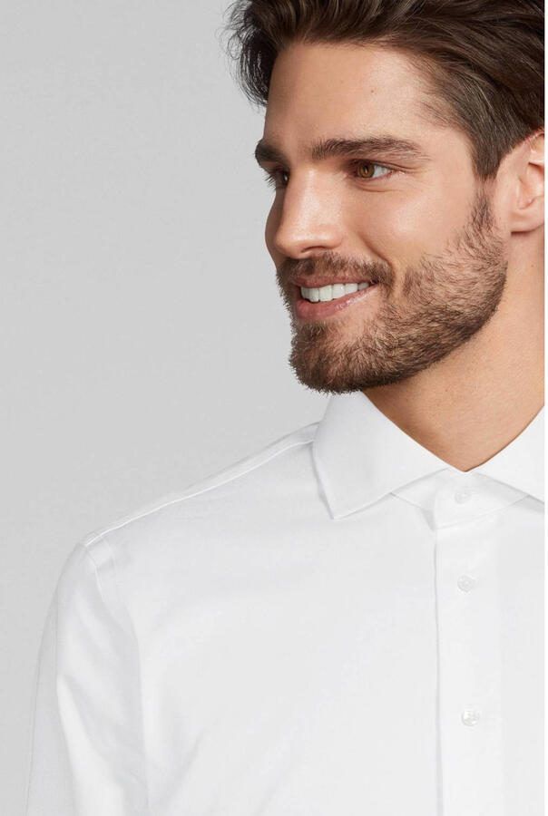 Michaelis slim fit strijkvrij overhemd mouwlengte 7 extra lang - Foto 2