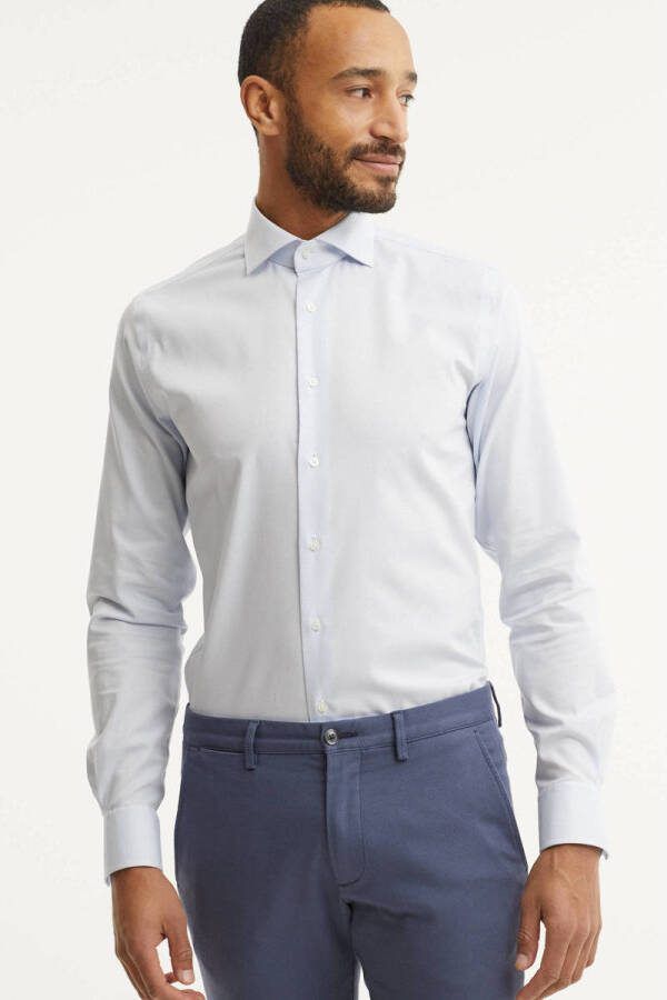 Michaelis slim fit strijkvrij overhemd mouwlengte 7 extra lang - Foto 4