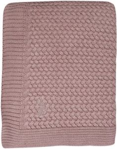 Mies & Co baby ledikantdeken soft knitted 110x140 cm pale pink