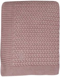 Mies & Co baby wiegdeken soft knitted 80x100 cm pale pink