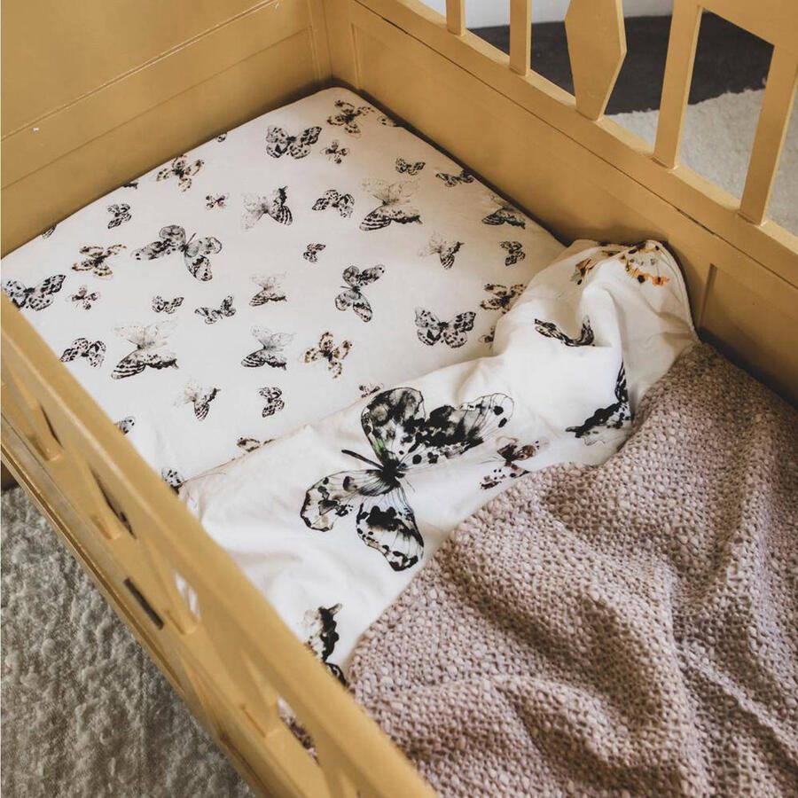 Mies & Co baby wiegdeken Honeycomb 70x100 cm blossom powder Babydeken Roze