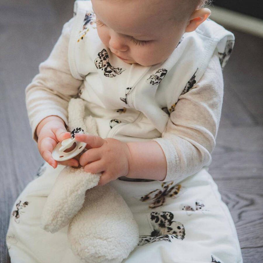 Mies & Co baby winter slaapzak Fika Butterfly Babyslaapzak Wit Dierenprint - Foto 2