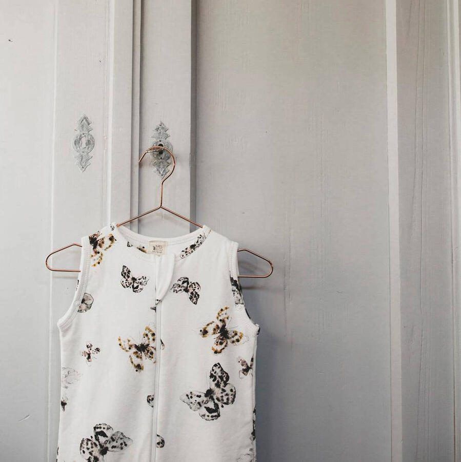 Mies & Co baby winter slaapzak Fika Butterfly Babyslaapzak Wit Dierenprint - Foto 3