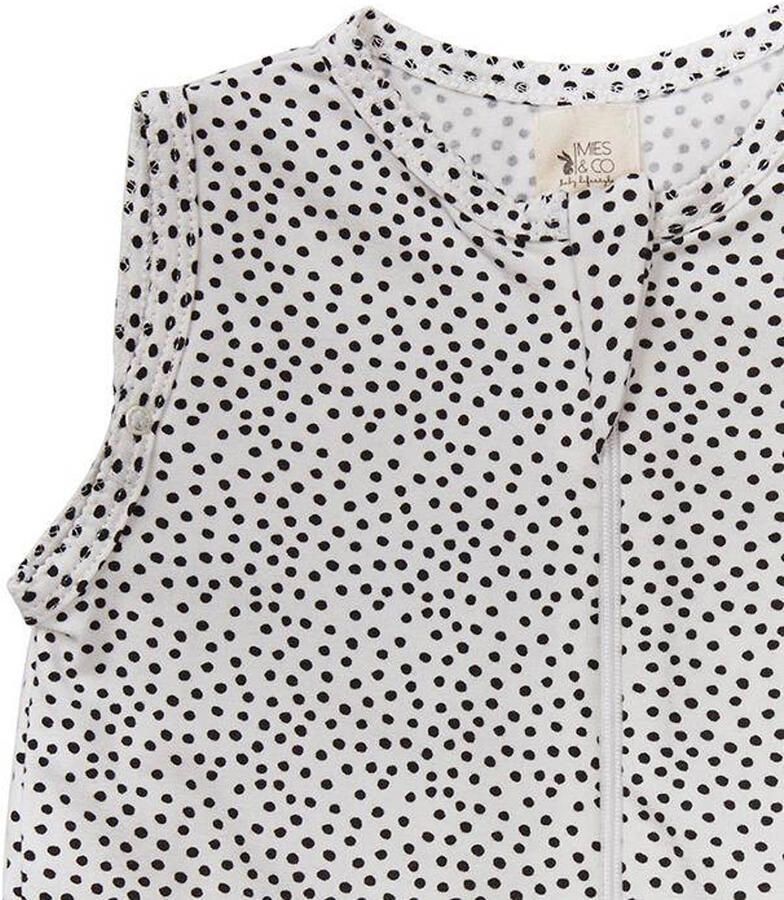 Mies & Co baby zomer slaapzak Cozy Dots Babyslaapzak Wit All over print