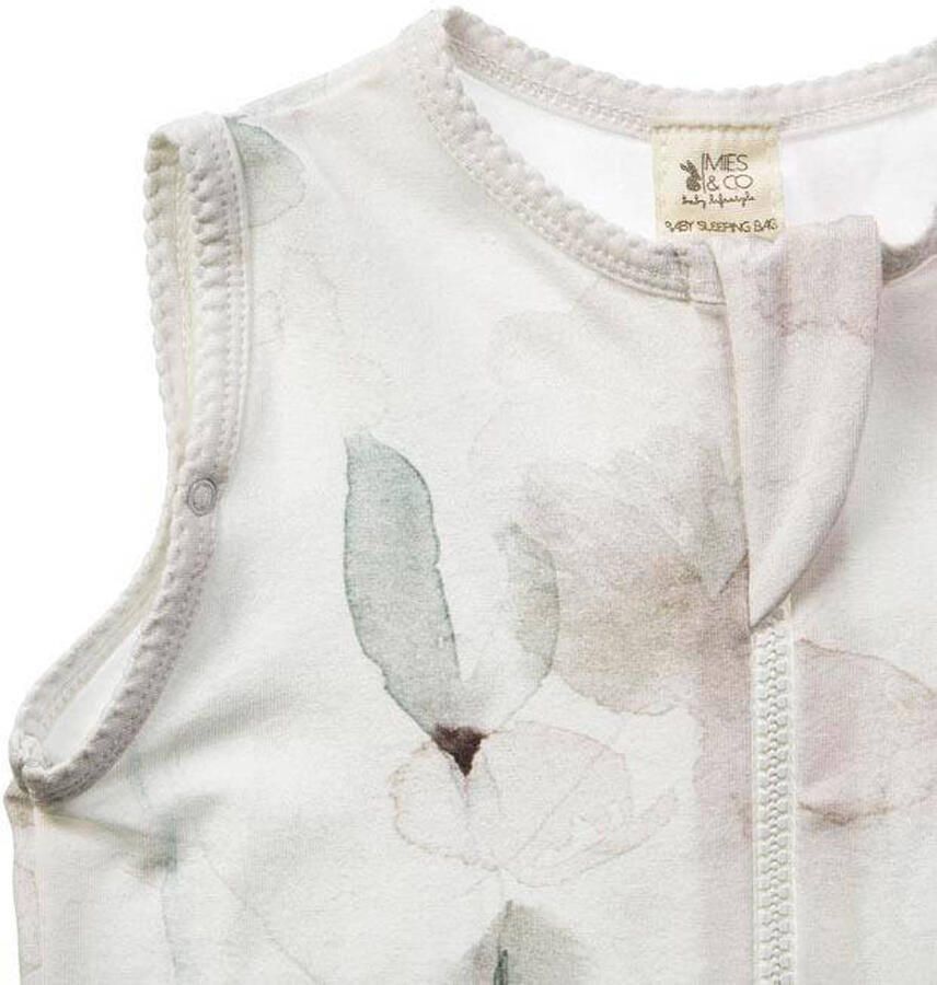 Mies & Co baby zomer slaapzak Forever Flower Babyslaapzak Wit Bloe