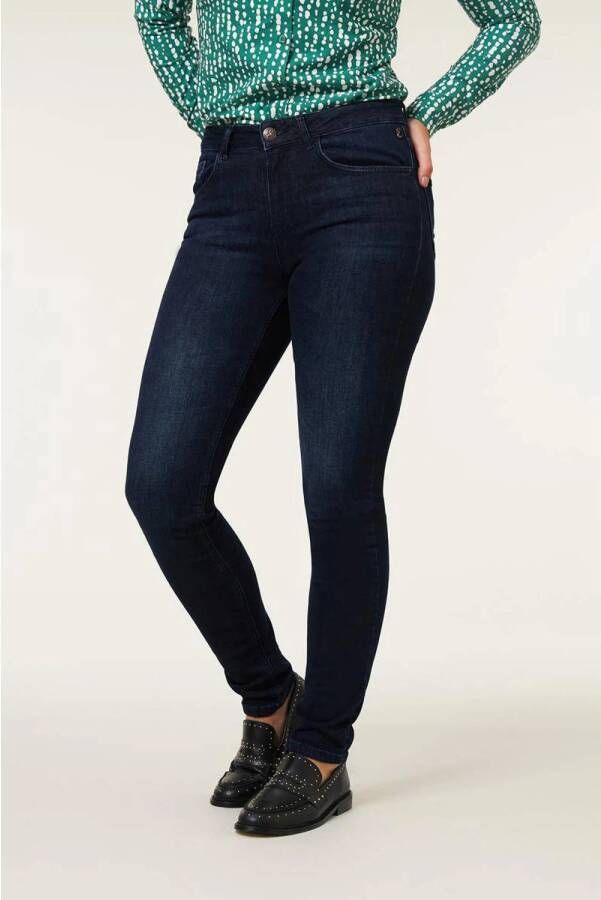 Miss Etam slim fit jeans Jackie dark blue denim
