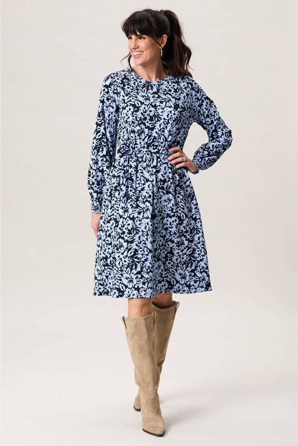 Miss Etam A-lijn jurk blauw
