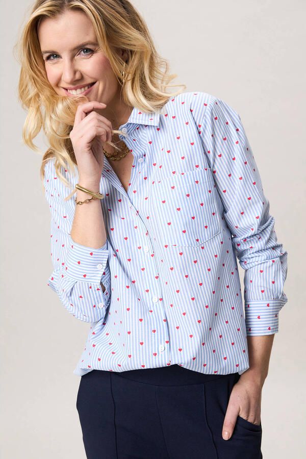 Miss Etam blouse lichtblauw