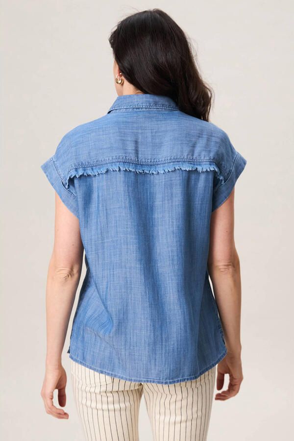 Miss Etam blouse medium blue denim - Foto 3