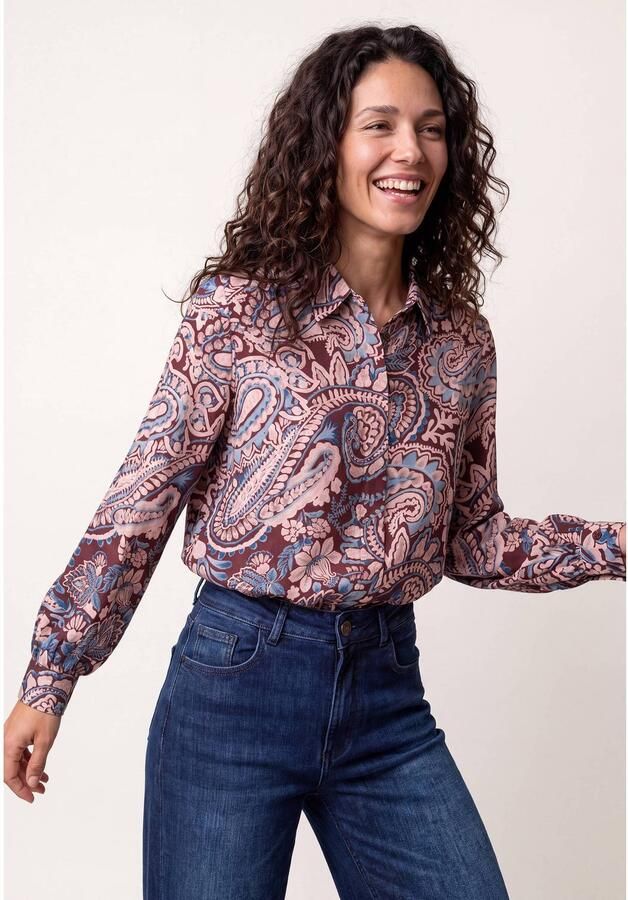 Miss Etam blouse met print donkerrood