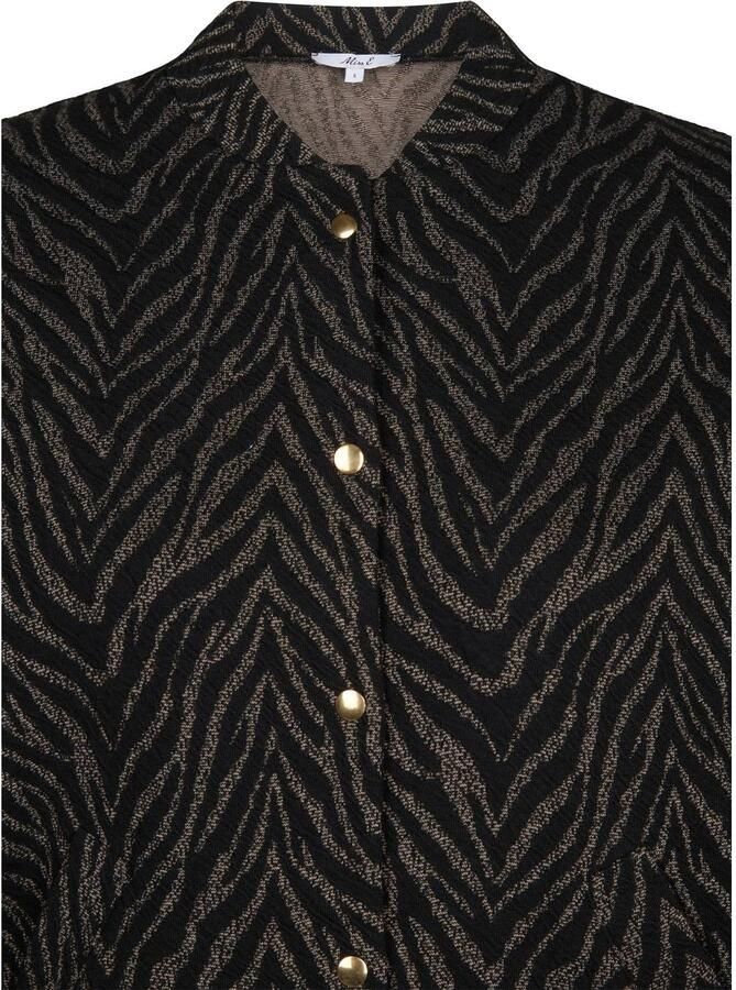 Miss Etam bomberjack met zebraprint zwart - Foto 2
