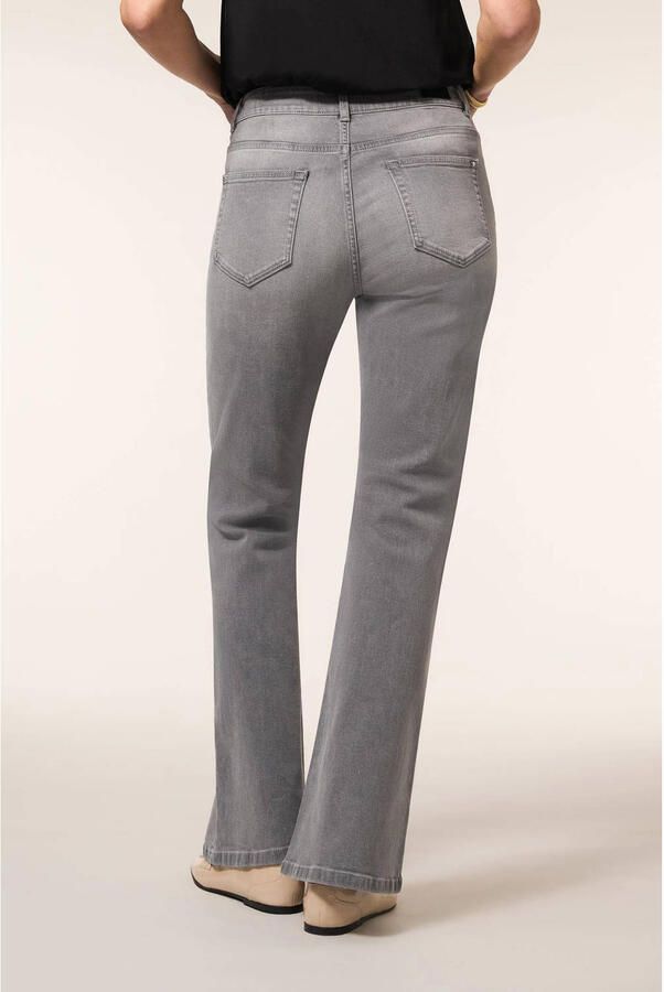 Miss Etam flared jeans grijs - Foto 2