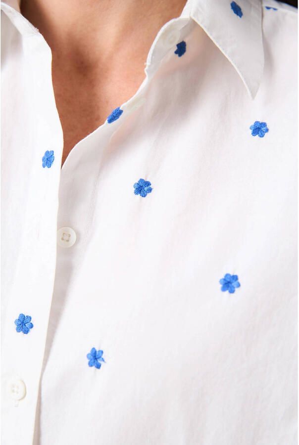 Miss Etam gebloemde blouse wit - Foto 3