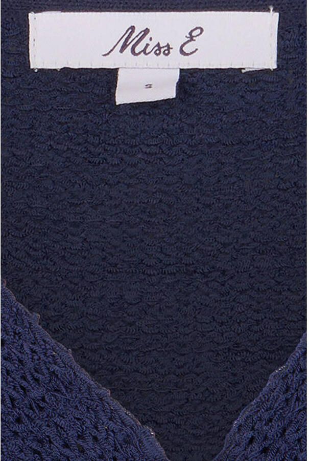 Miss Etam gebreid vest donkerblauw - Foto 2