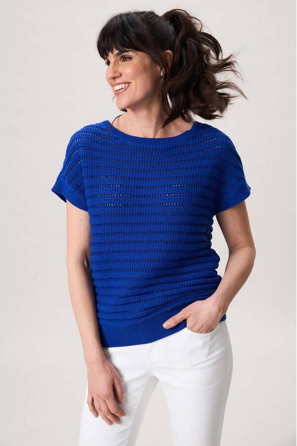 Miss Etam gebreide trui blauw