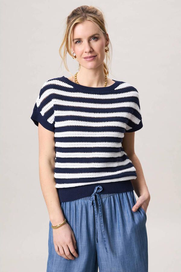 Miss Etam gebreide trui blauw