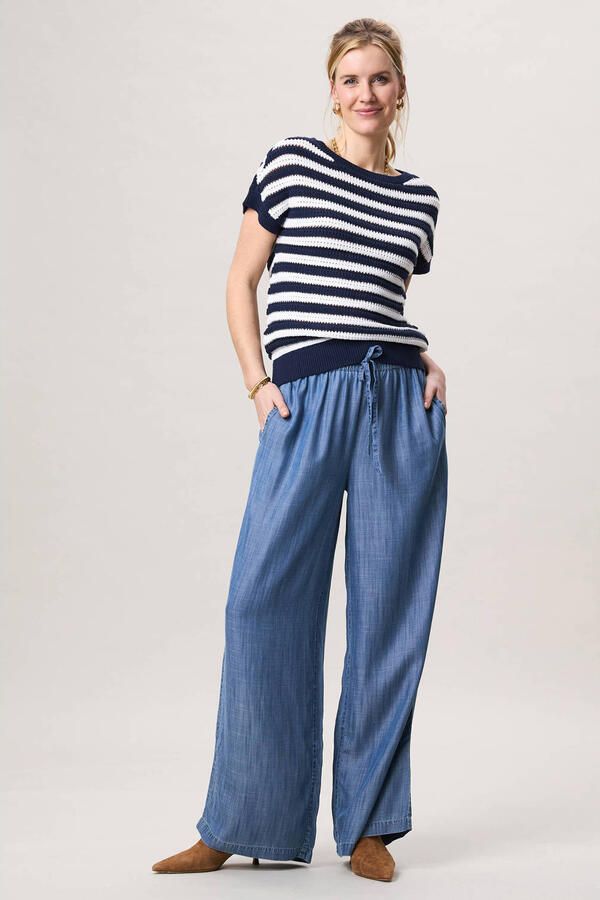 Miss Etam gebreide trui blauw - Foto 2