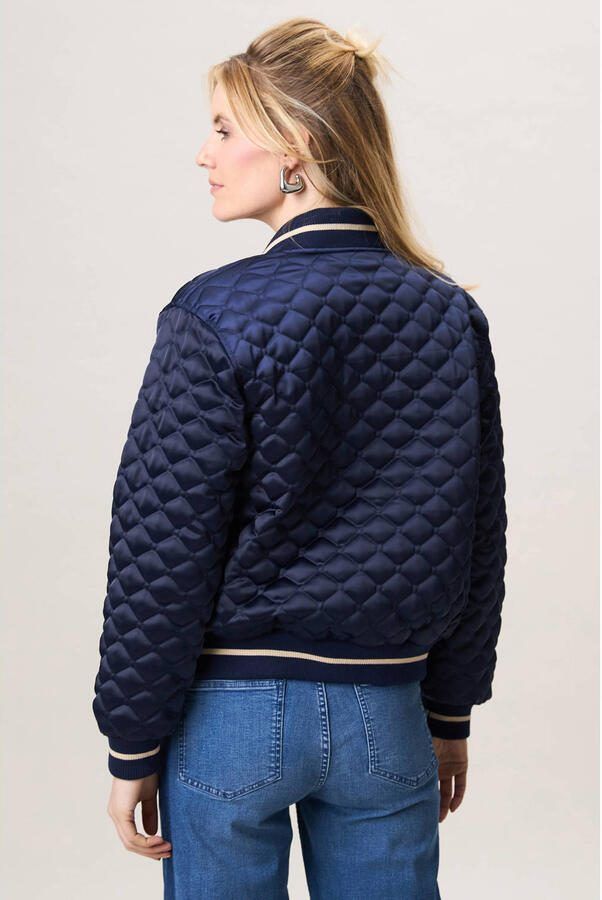Miss Etam gewatteerde jas donkerblauw - Foto 2