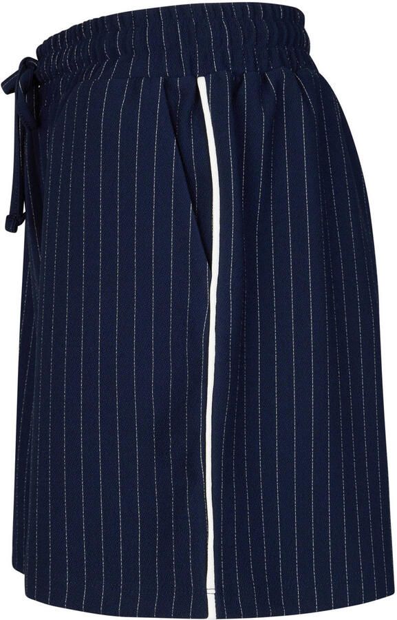 Miss Etam high waist regular fit casual gestreepte short donkerblauw - Foto 2