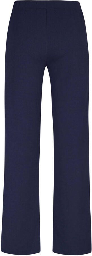 Miss Etam high waist straight leg gestreepte broek blauw - Foto 2