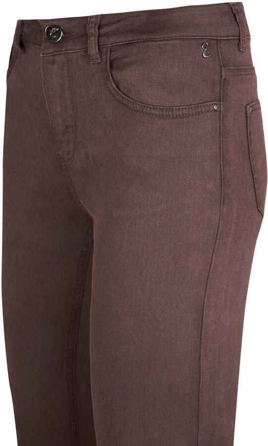 Miss Etam Jackie straight leg jeans bruin - Foto 2