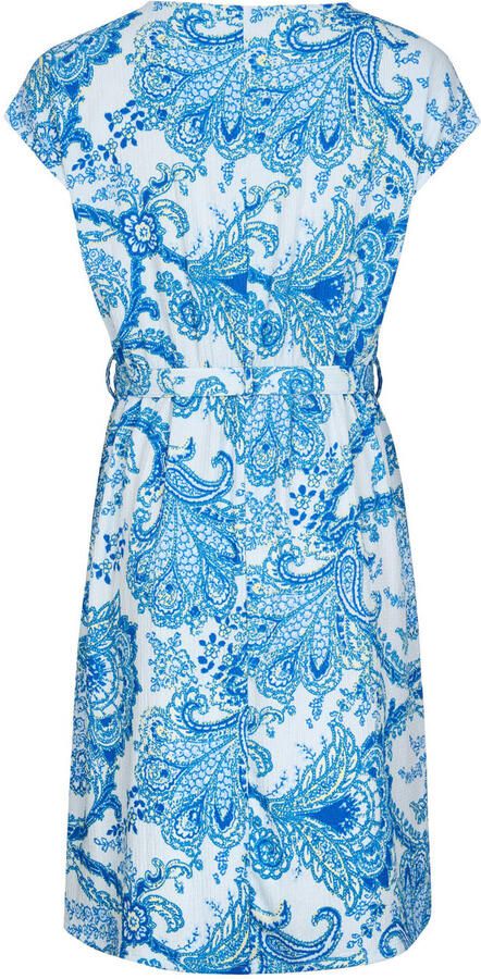 Miss Etam korte jurk met print blauw - Foto 3