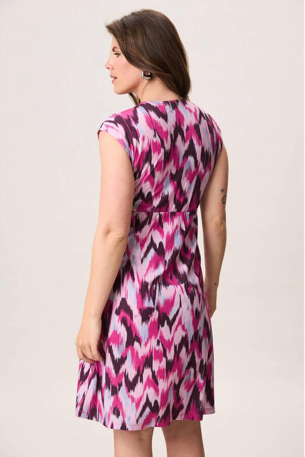 Miss Etam korte zomerjurk met print roze - Foto 3