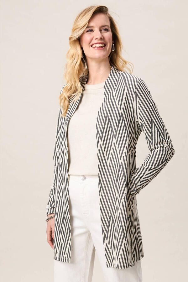 Miss Etam lang vest crème