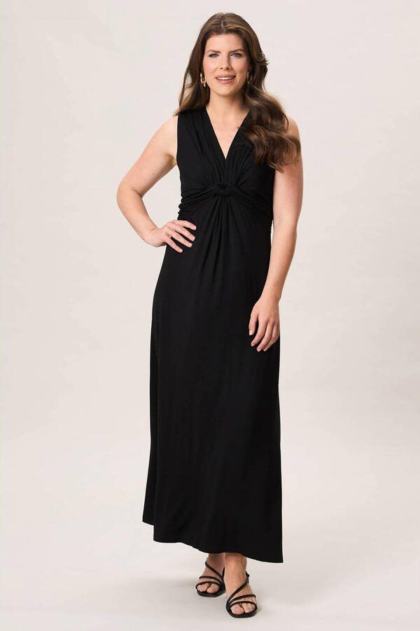Miss Etam maxi jurk zwart - Foto 3