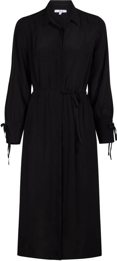 Miss Etam midi blousejurk zwart - Foto 2