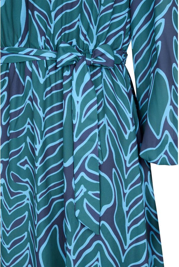 Miss Etam midi jurk blauw