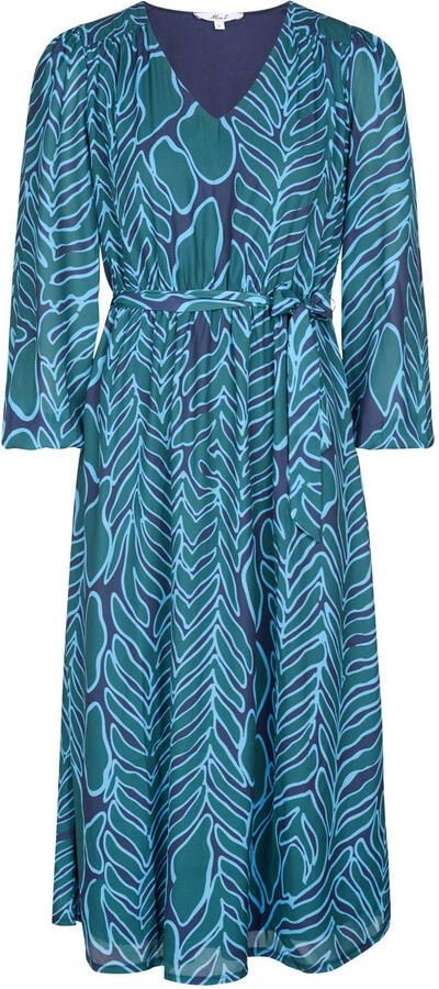 Miss Etam midi jurk blauw - Foto 2
