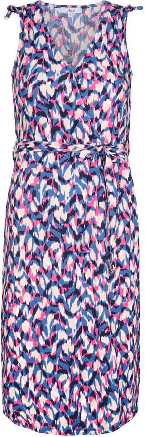 Miss Etam midi jurk met print blauw - Foto 2