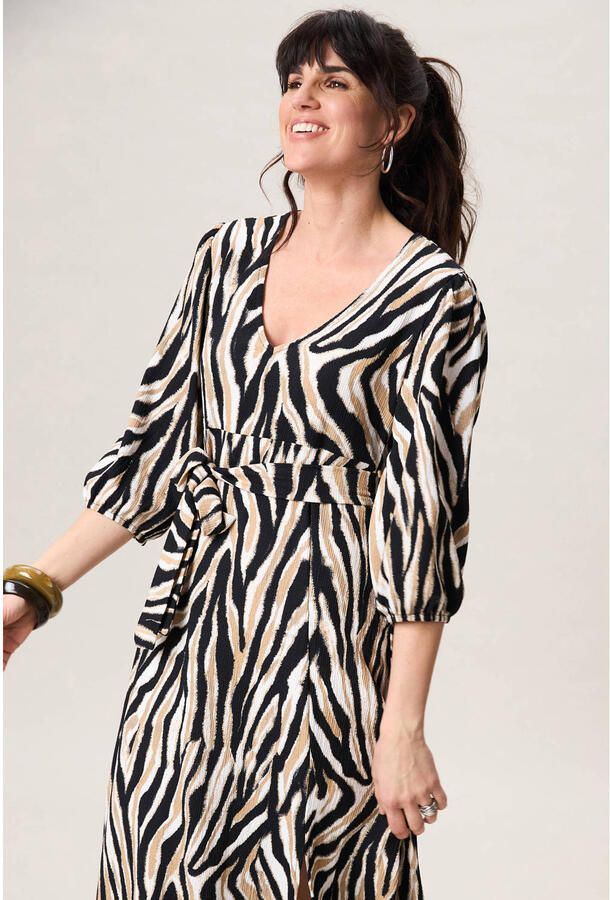 Miss Etam midi jurk zand
