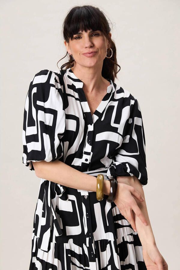 Miss Etam midi jurk zwart