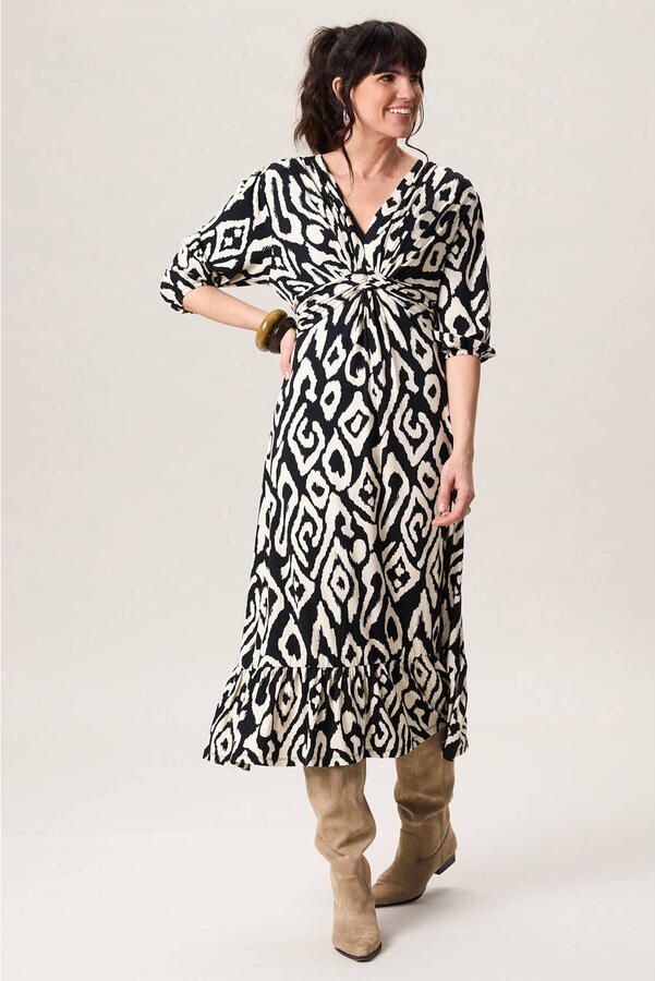 Miss Etam midi jurk zwart - Foto 2