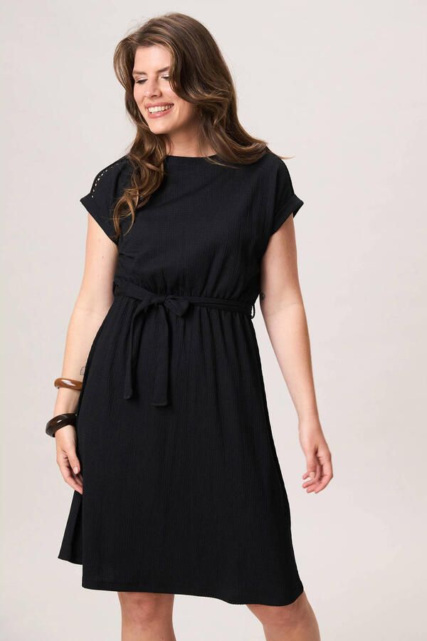 Miss Etam midi jurk zwart