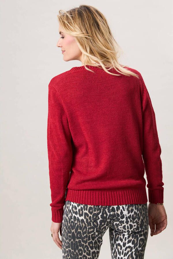 Miss Etam pullover rood - Foto 3
