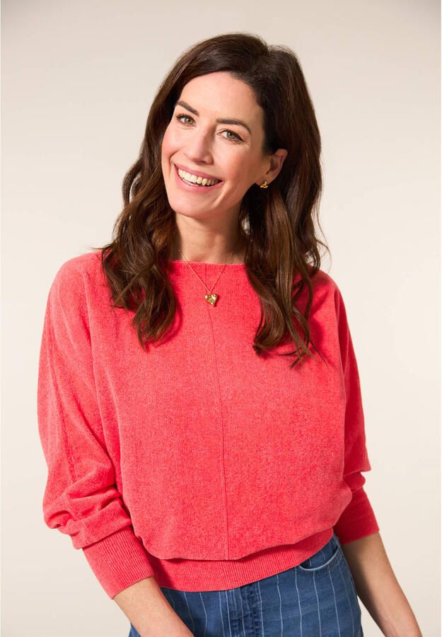 Miss Etam pullover roze fijn gebreid