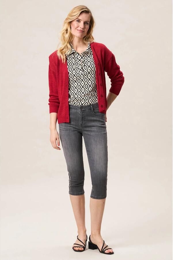 Miss Etam skinny low waist broek grey denim - Foto 2