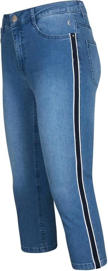 Miss Etam skinny low waist broek medium blue denim - Foto 3