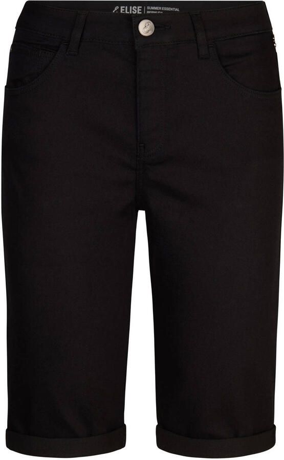 Miss Etam skinny regular waist denim short zwart