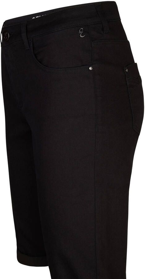 Miss Etam skinny regular waist denim short zwart - Foto 2
