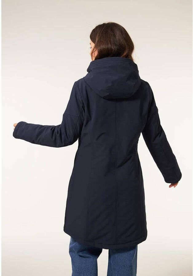 Miss Etam softshell jas Wanda donkerblauw - Foto 3