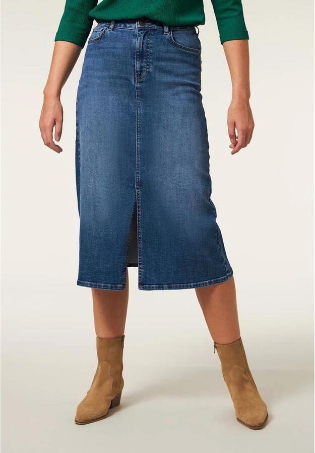 Miss Etam spijkerrok Lauren medium blue denim