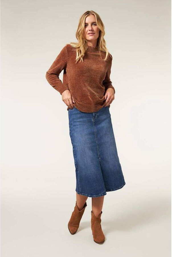 Miss Etam spijkerrok Lauren medium blue denim - Foto 2