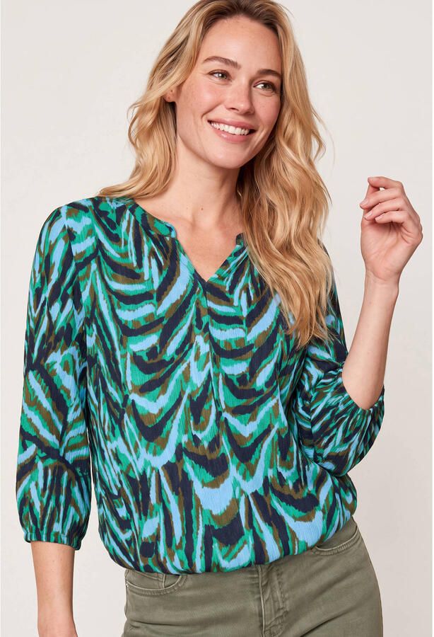 Miss Etam top met print blauw